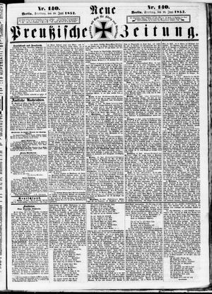 Neue preußische Zeitung vom 18.06.1852