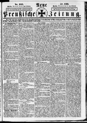 Neue preußische Zeitung vom 23.06.1852
