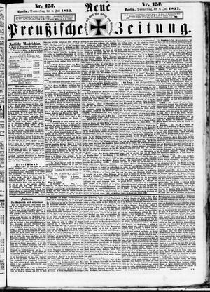 Neue preußische Zeitung vom 08.07.1852