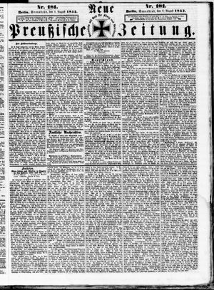 Neue preußische Zeitung vom 07.08.1852
