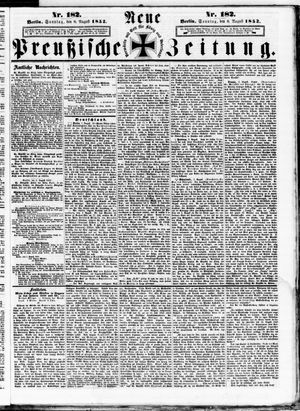 Neue preußische Zeitung vom 08.08.1852