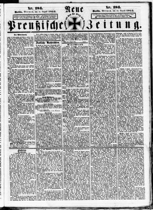 Neue preußische Zeitung vom 11.08.1852