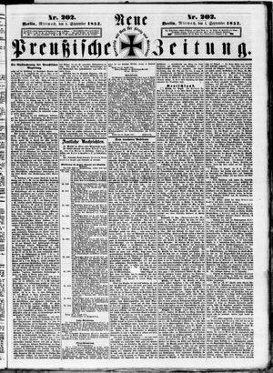 Neue preußische Zeitung vom 01.09.1852