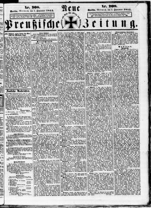 Neue preußische Zeitung vom 08.09.1852