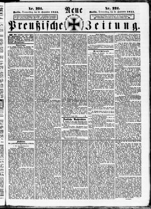 Neue preußische Zeitung vom 23.09.1852