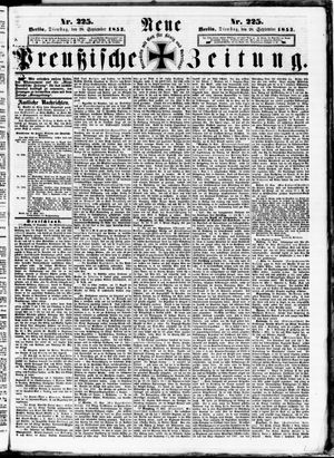 Neue preußische Zeitung vom 28.09.1852