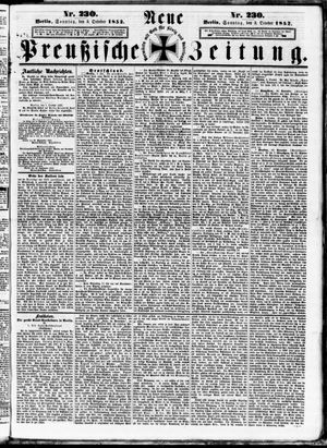 Neue preußische Zeitung vom 03.10.1852