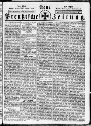 Neue preußische Zeitung vom 06.10.1852