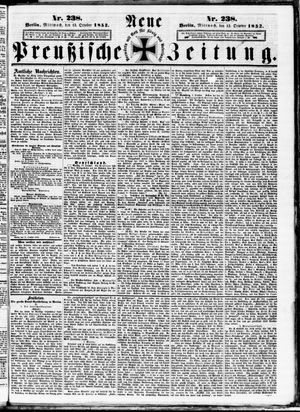 Neue preußische Zeitung vom 13.10.1852