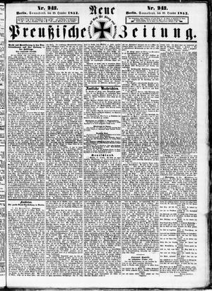 Neue preußische Zeitung vom 23.10.1852