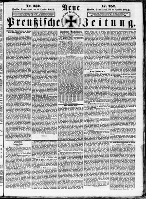 Neue preußische Zeitung vom 30.10.1852