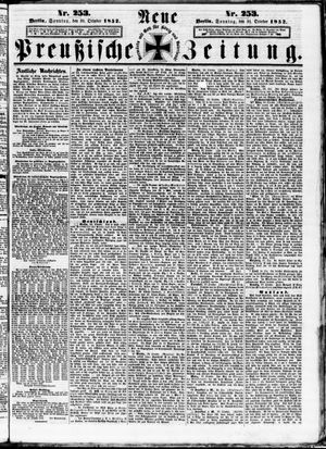 Neue preußische Zeitung vom 31.10.1852