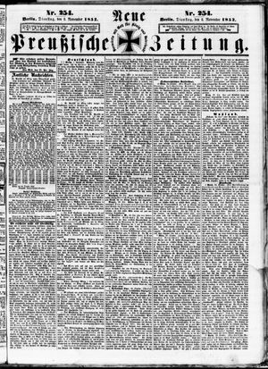 Neue preußische Zeitung vom 02.11.1852