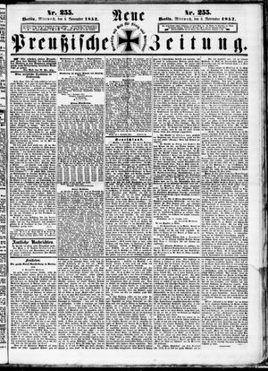 Neue preußische Zeitung vom 03.11.1852