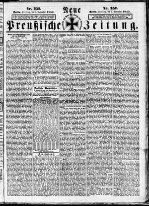 Neue preußische Zeitung vom 05.11.1852