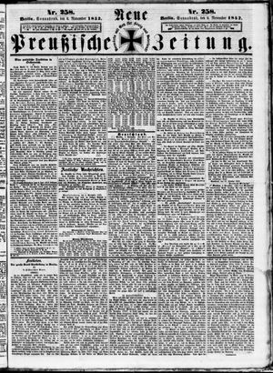 Neue preußische Zeitung vom 06.11.1852