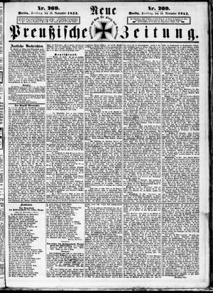 Neue preußische Zeitung vom 19.11.1852