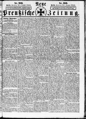 Neue preußische Zeitung vom 05.12.1852