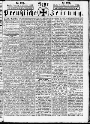 Neue preußische Zeitung vom 09.12.1852