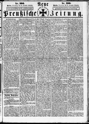 Neue preußische Zeitung vom 21.12.1852