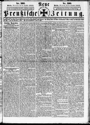 Neue preußische Zeitung vom 22.12.1852