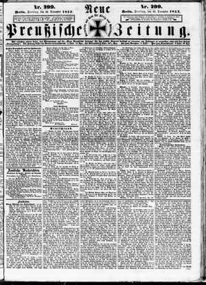 Neue preußische Zeitung vom 24.12.1852