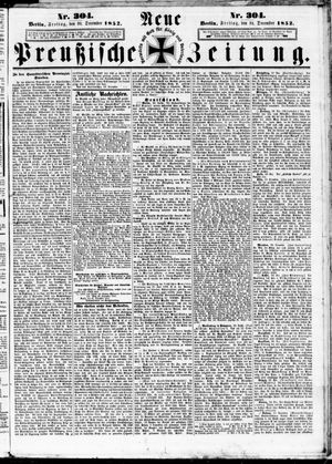 Neue preußische Zeitung vom 31.12.1852