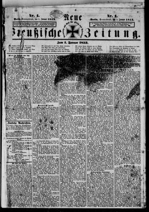 Neue preußische Zeitung vom 01.01.1853
