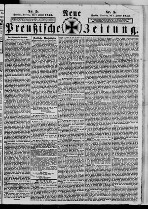 Neue preußische Zeitung vom 07.01.1853