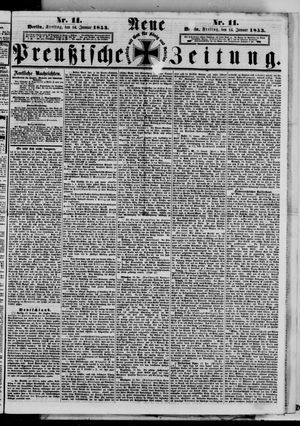 Neue preußische Zeitung vom 14.01.1853