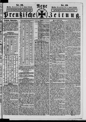 Neue preußische Zeitung vom 15.01.1853