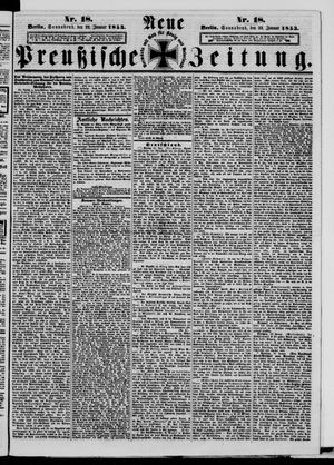 Neue preußische Zeitung vom 22.01.1853