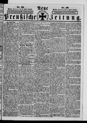 Neue preußische Zeitung vom 23.01.1853