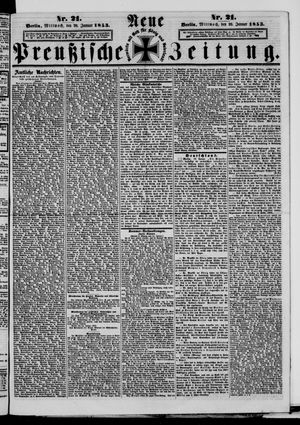 Neue preußische Zeitung vom 26.01.1853
