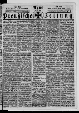 Neue preußische Zeitung vom 30.01.1853