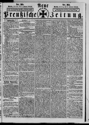 Neue preußische Zeitung vom 11.02.1853
