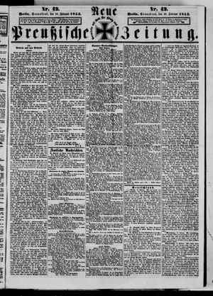 Neue preußische Zeitung vom 19.02.1853