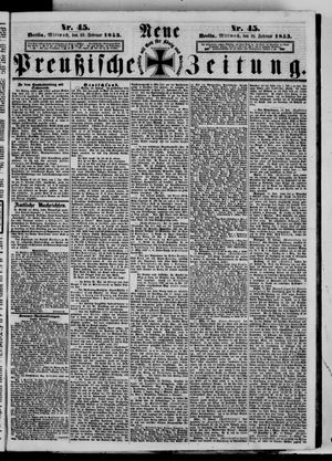 Neue preußische Zeitung vom 23.02.1853