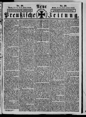 Neue preußische Zeitung on Feb 25, 1853