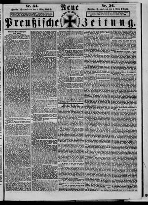 Neue preußische Zeitung vom 05.03.1853