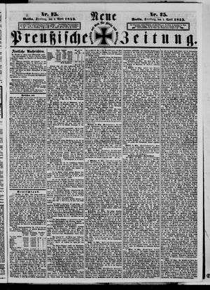 Neue preußische Zeitung vom 01.04.1853