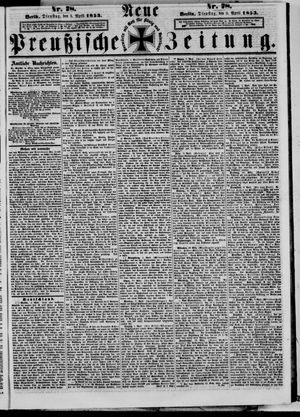 Neue preußische Zeitung vom 05.04.1853