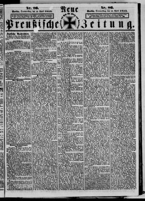Neue preußische Zeitung vom 14.04.1853