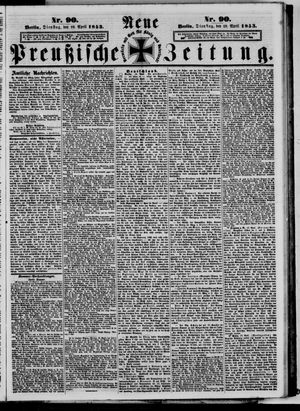 Neue preußische Zeitung vom 19.04.1853