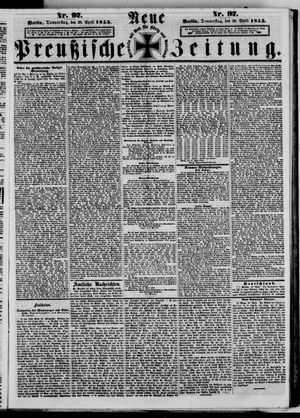 Neue preußische Zeitung vom 28.04.1853