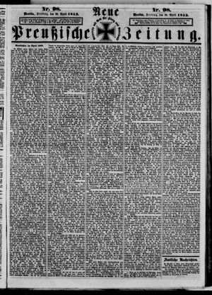 Neue preußische Zeitung vom 29.04.1853