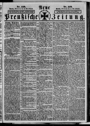 Neue preußische Zeitung vom 18.05.1853