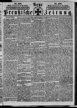 Neue preußische Zeitung vom 25.05.1853