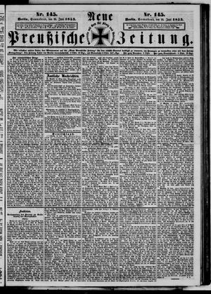 Neue preußische Zeitung vom 25.06.1853