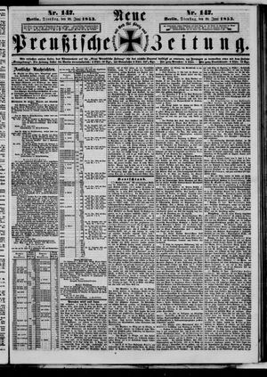 Neue preußische Zeitung on Jun 28, 1853